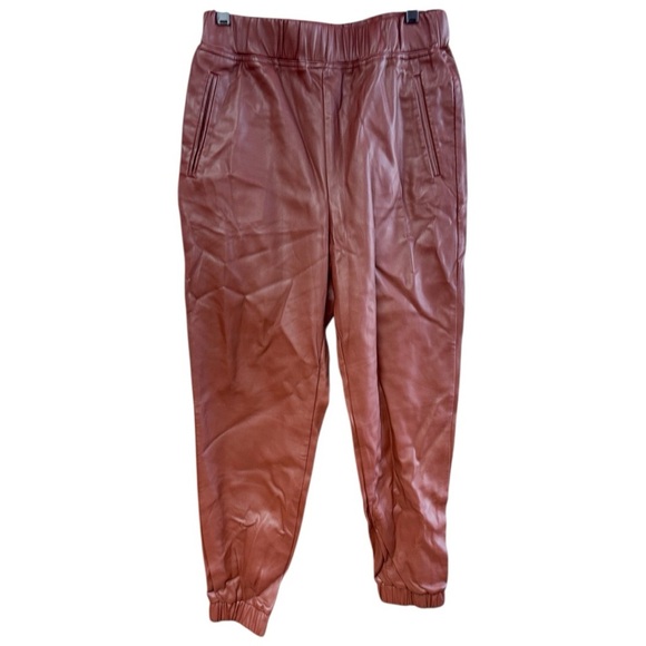 INC International Concepts Brown Track Pants with Elastic Waist - Picture 2 of 5